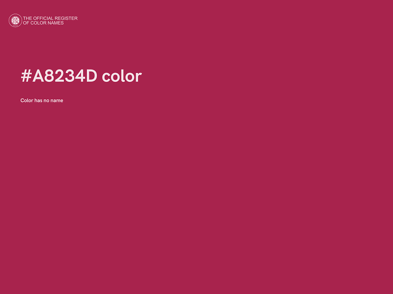 #A8234D color image