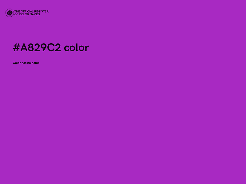 #A829C2 color image