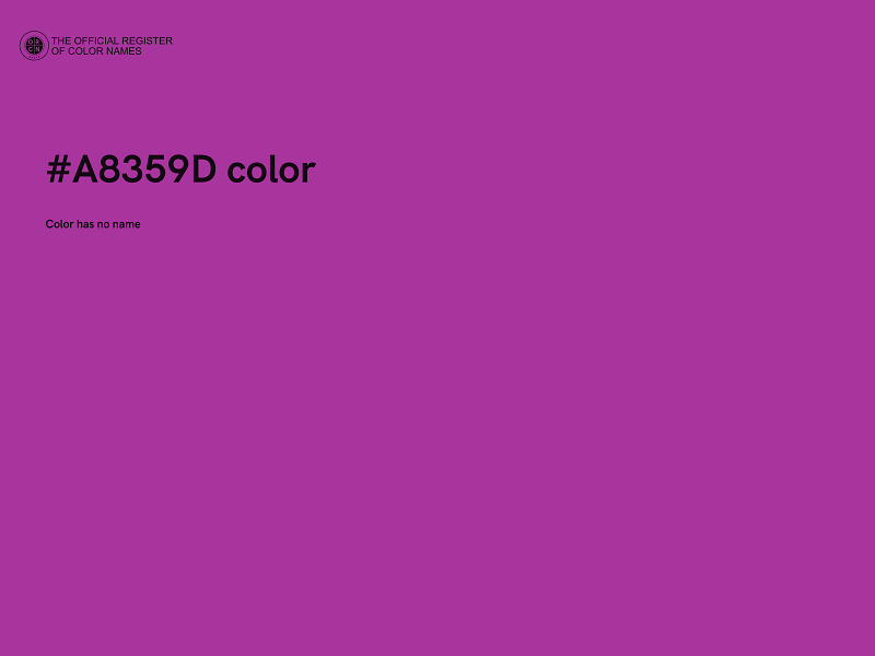 #A8359D color image