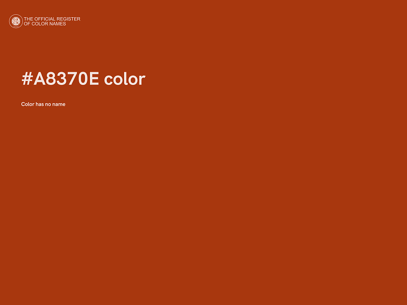 #A8370E color image