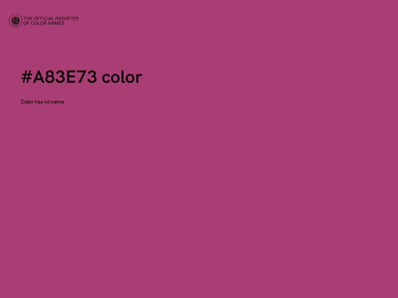 #A83E73 color image