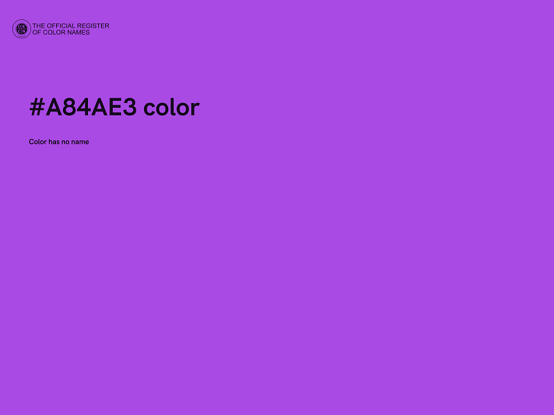 #A84AE3 color image