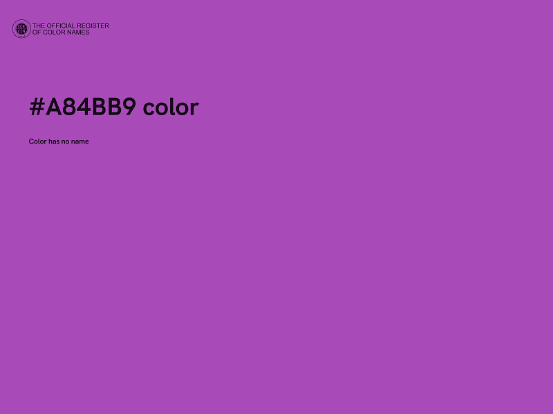 #A84BB9 color image