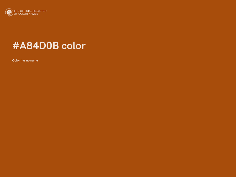 #A84D0B color image