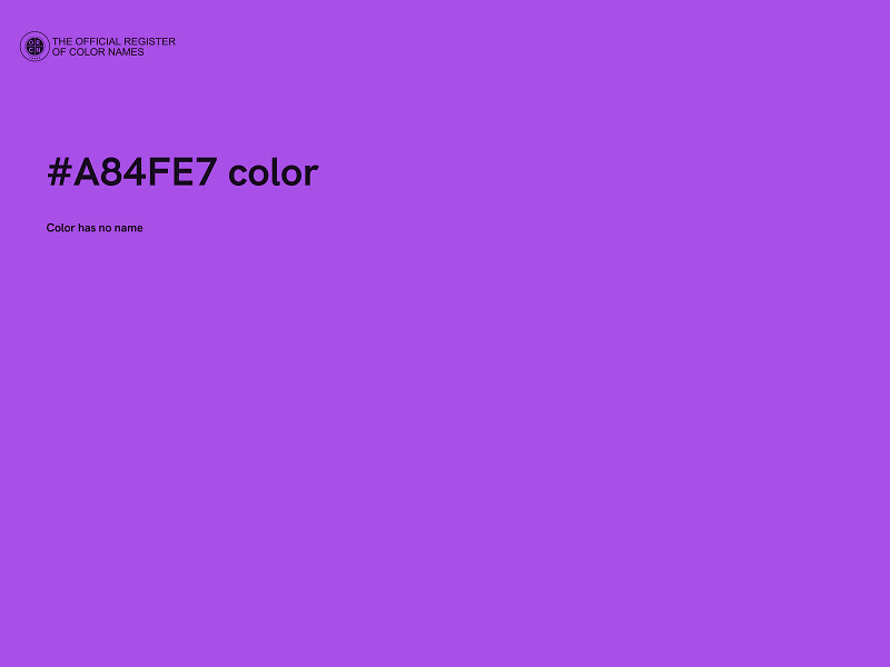 #A84FE7 color image