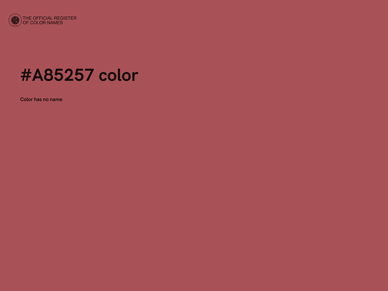 #A85257 color image