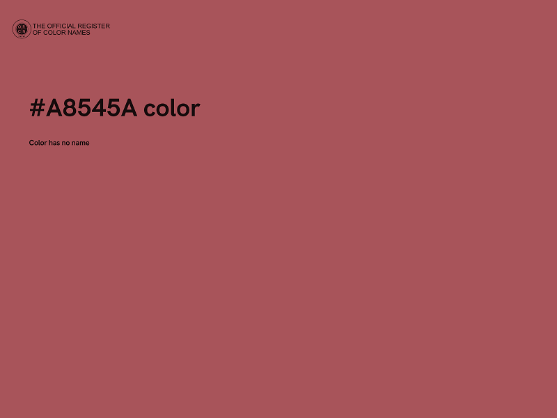 #A8545A color image