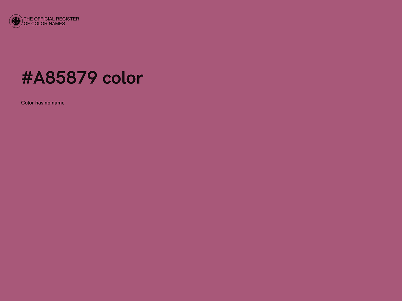 #A85879 color image