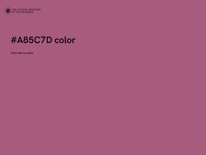 #A85C7D color image