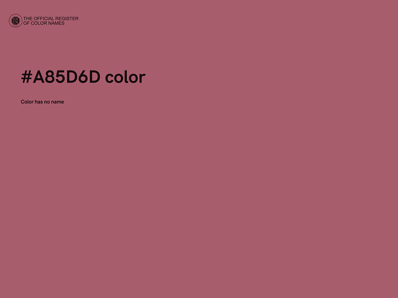 #A85D6D color image