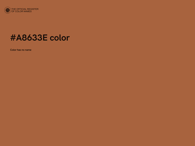 #A8633E color image