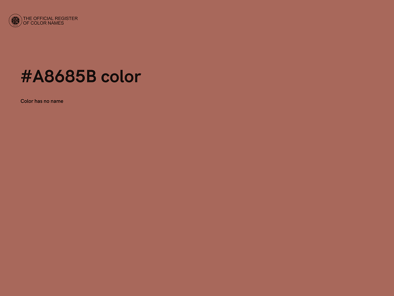 #A8685B color image