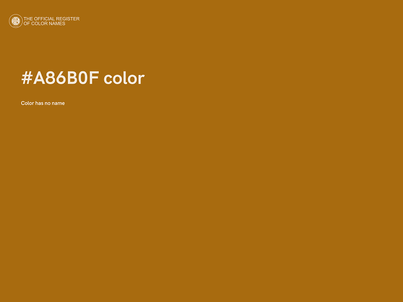 #A86B0F color image