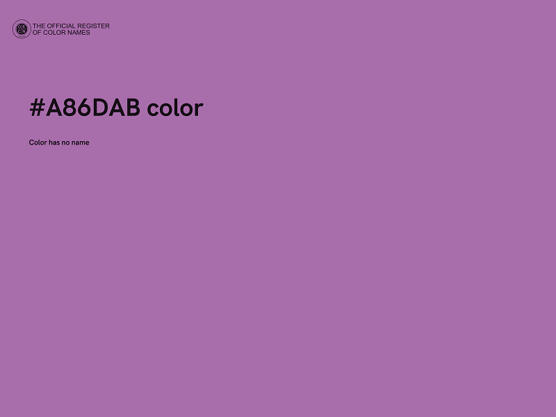 #A86DAB color image