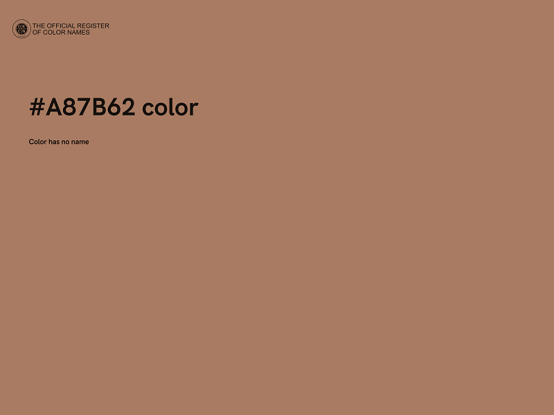 #A87B62 color image