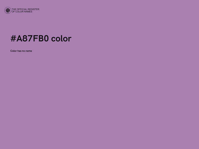 #A87FB0 color image