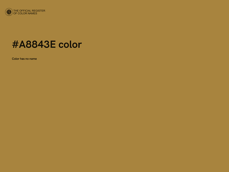 #A8843E color image