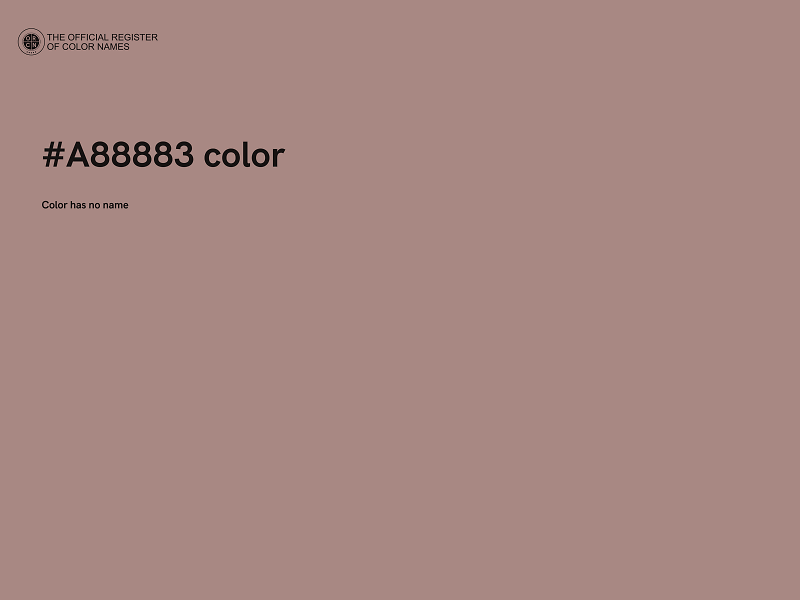 #A88883 color image