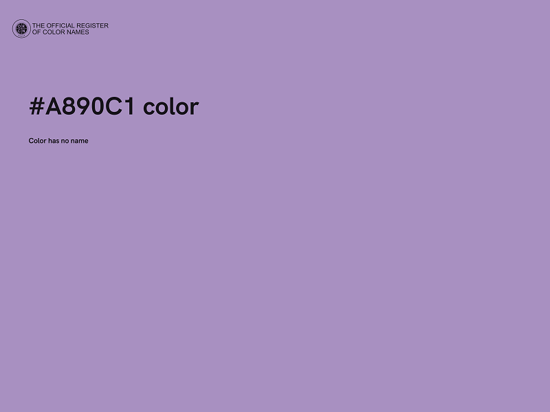 #A890C1 color image