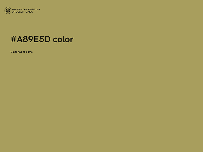 #A89E5D color image