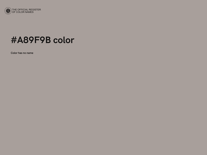 #A89F9B color image