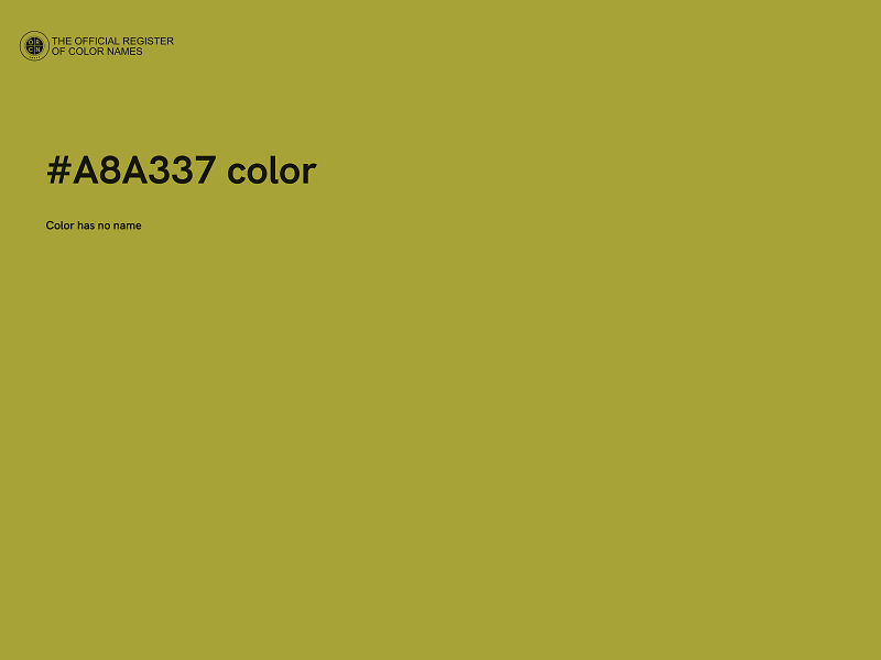 #A8A337 color image