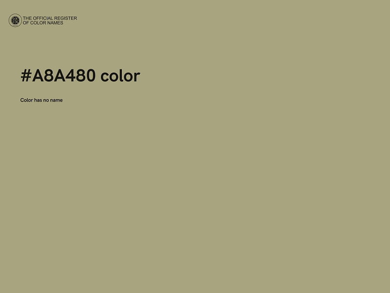 #A8A480 color image