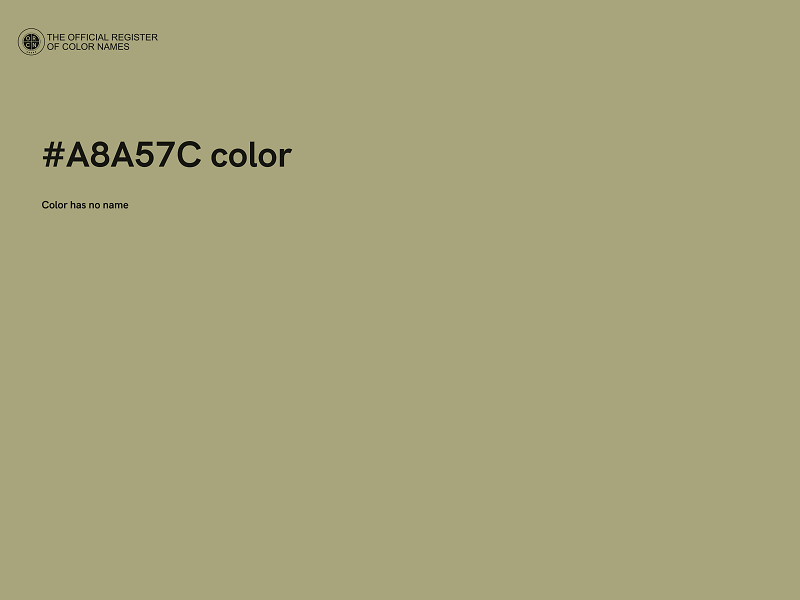 #A8A57C color image