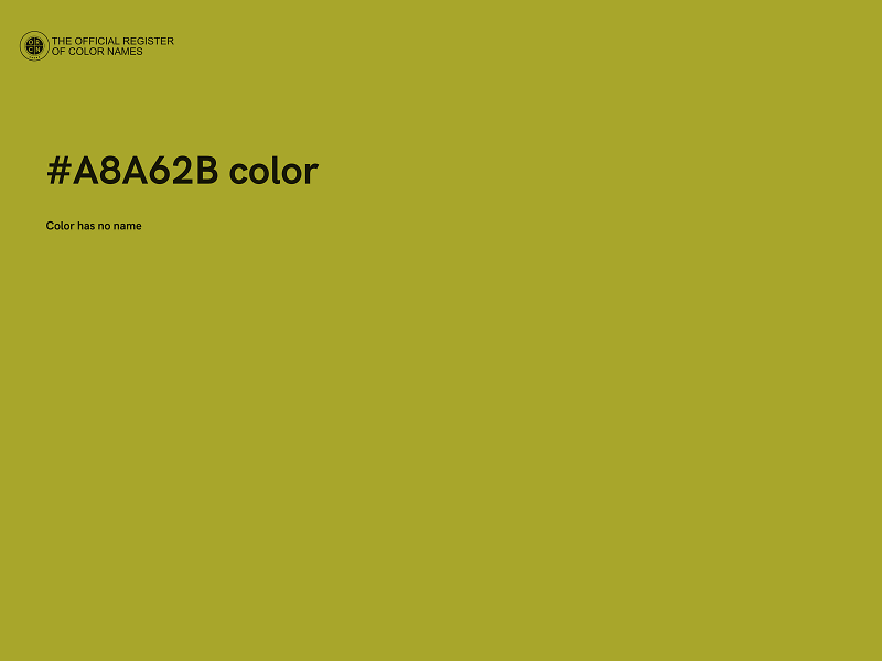 #A8A62B color image