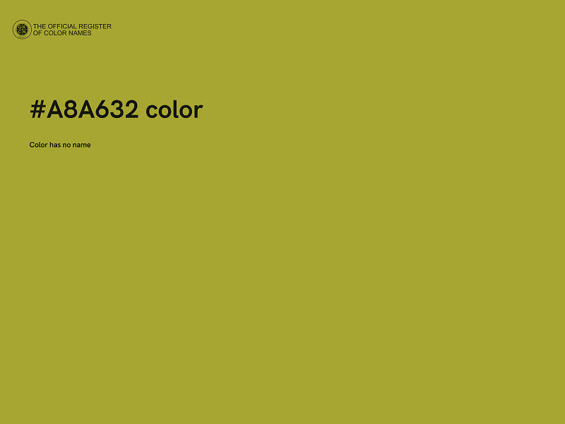 #A8A632 color image