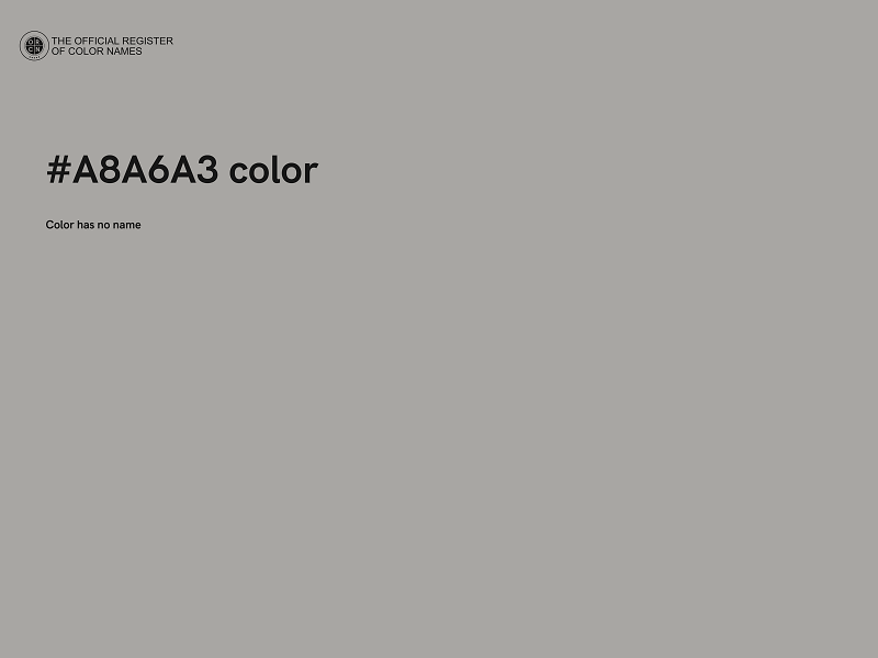 #A8A6A3 color image