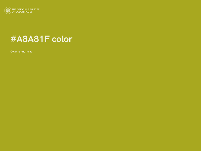 #A8A81F color image