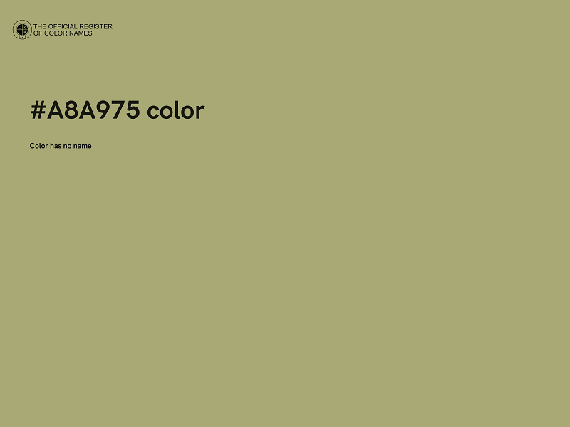 #A8A975 color image