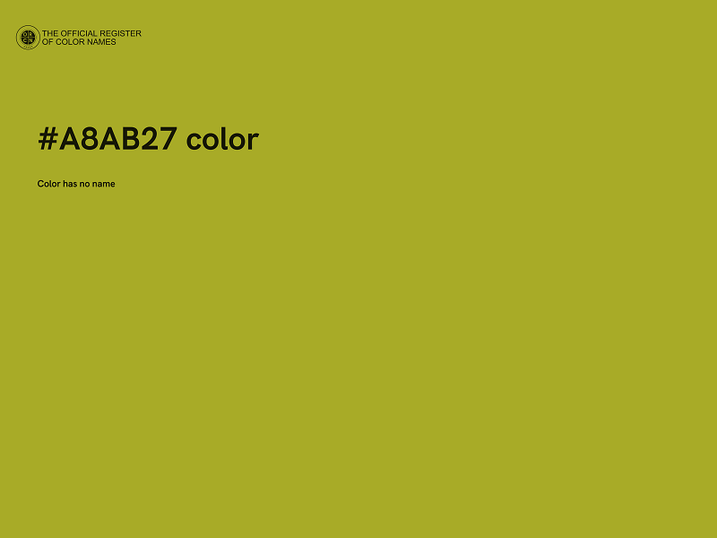 #A8AB27 color image