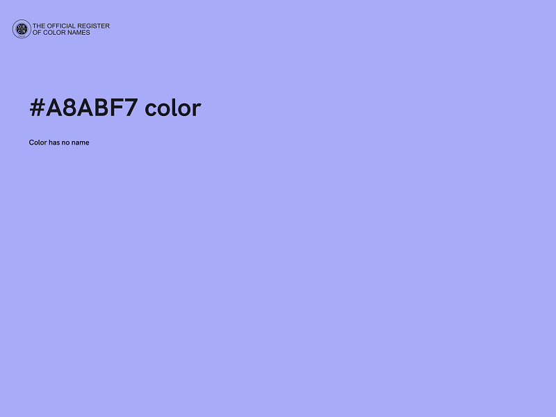 #A8ABF7 color image