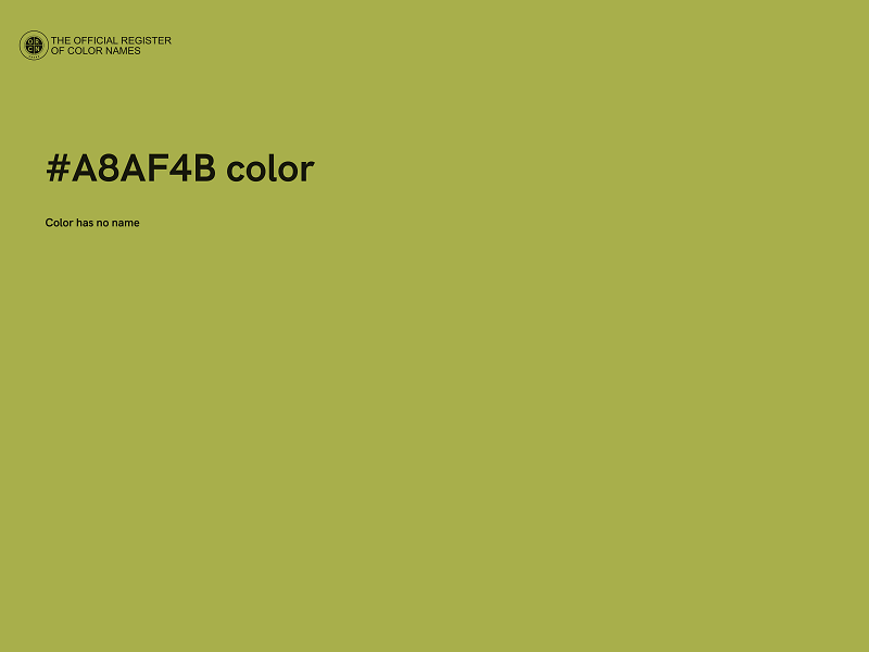 #A8AF4B color image