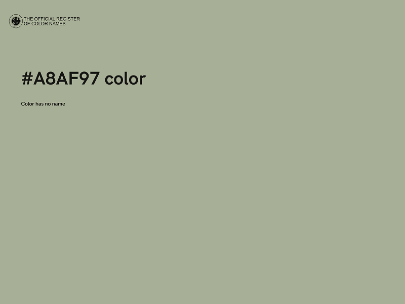 #A8AF97 color image