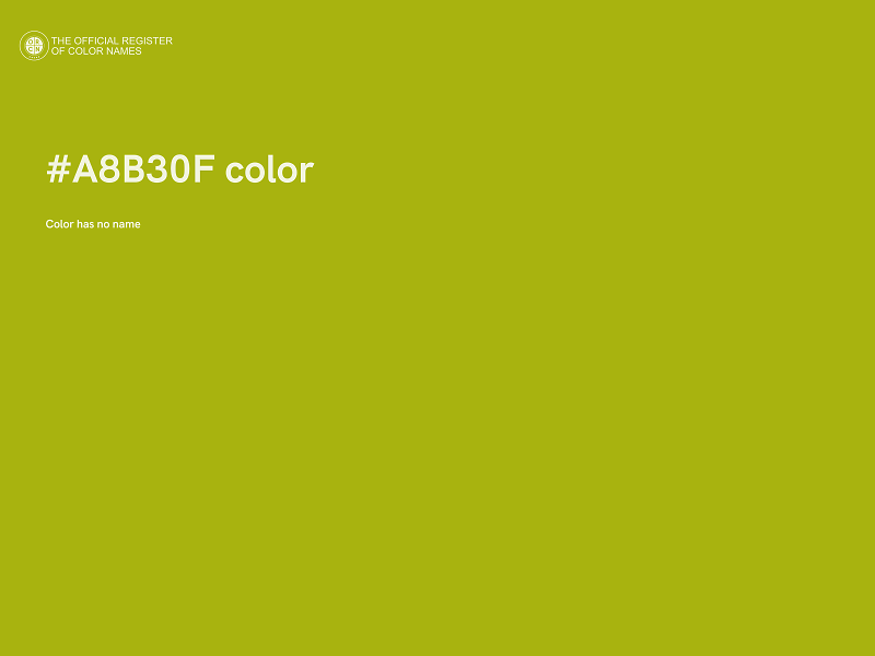 #A8B30F color image