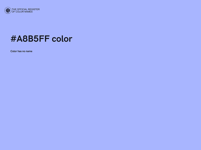 #A8B5FF color image