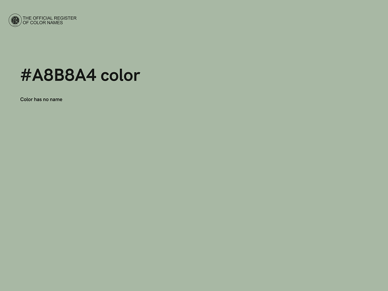 #A8B8A4 color image