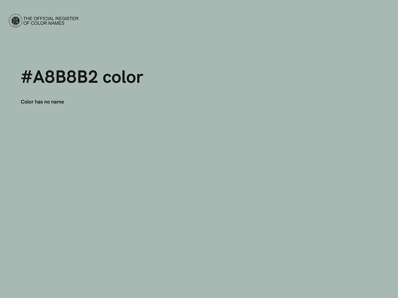 #A8B8B2 color image