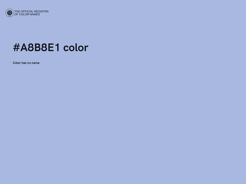 #A8B8E1 color image