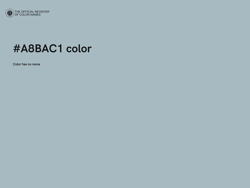 #A8BAC1 color image