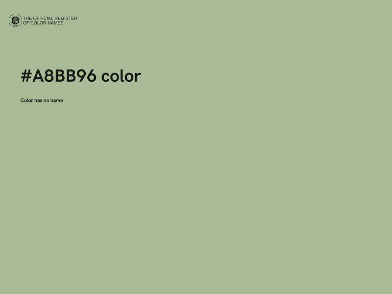 #A8BB96 color image