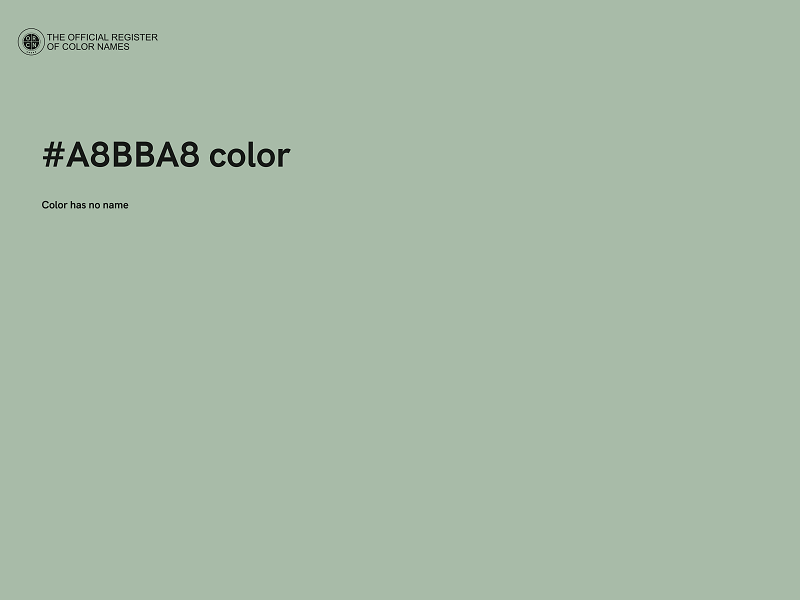 #A8BBA8 color image