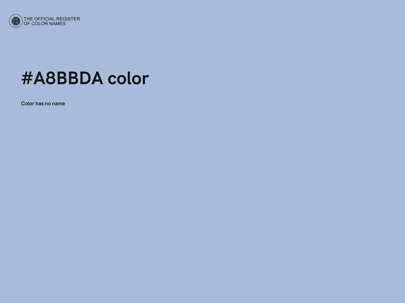 #A8BBDA color image