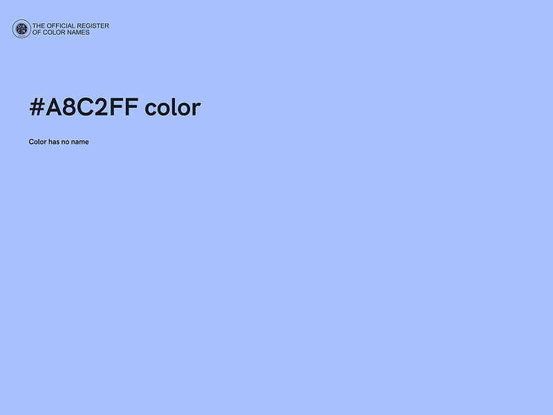 #A8C2FF color image