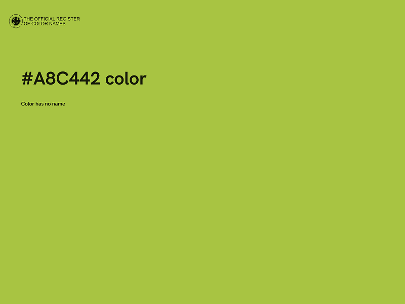 #A8C442 color image