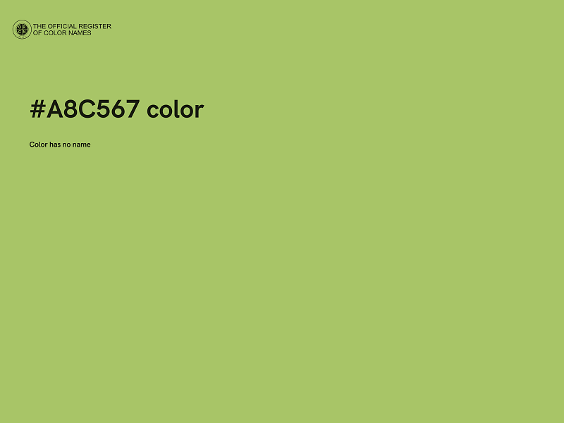 #A8C567 color image