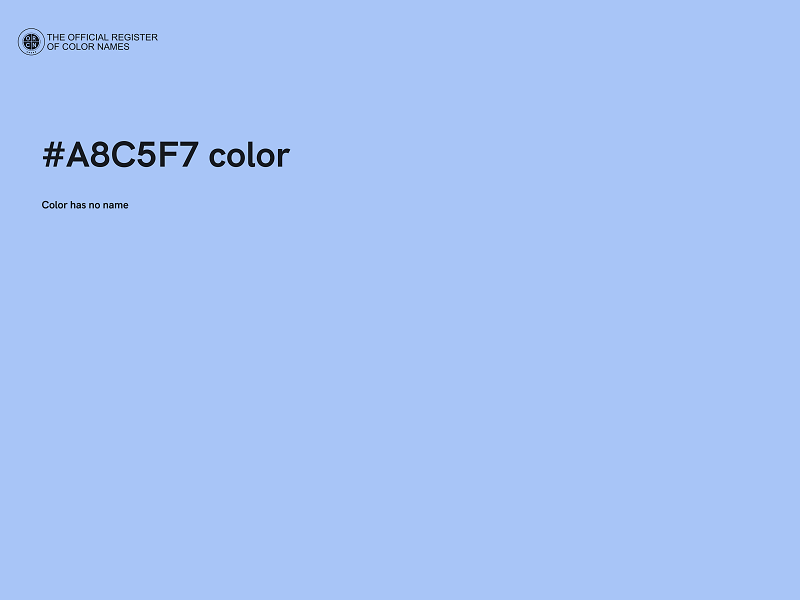 #A8C5F7 color image